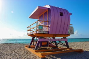 Miami Beach lifeguard hut